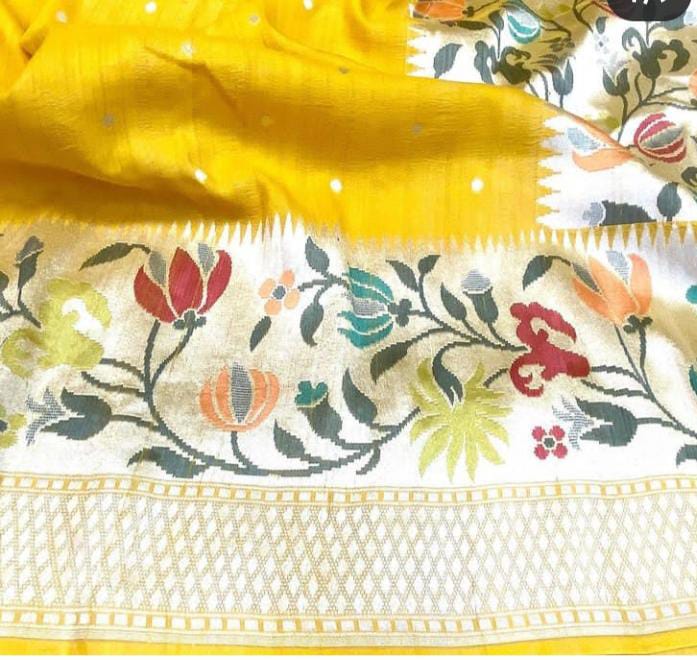 Tussar handloom saree - Saffronfashionindia