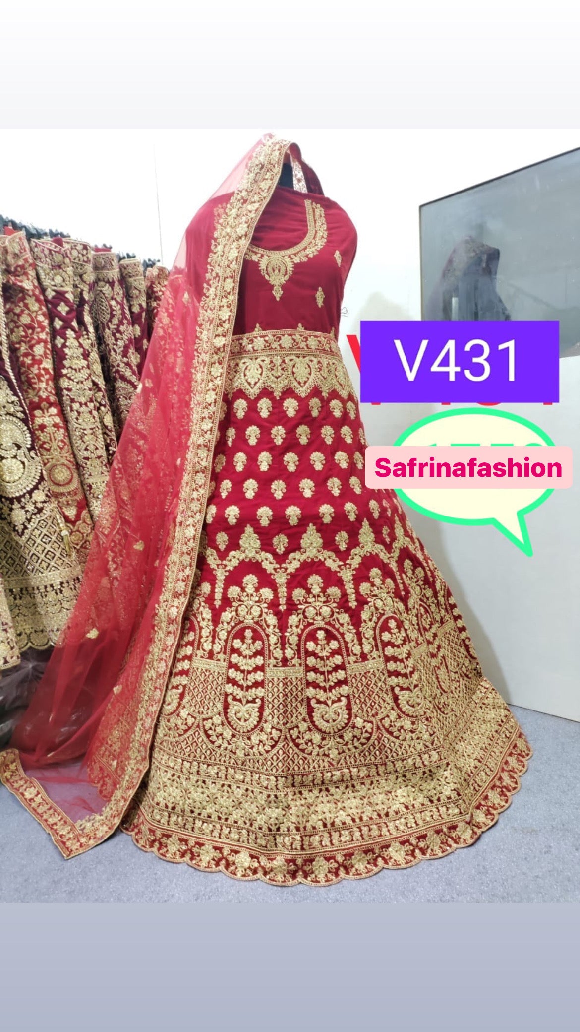 Kinjal bridal lehangas - Saffronfashionindia