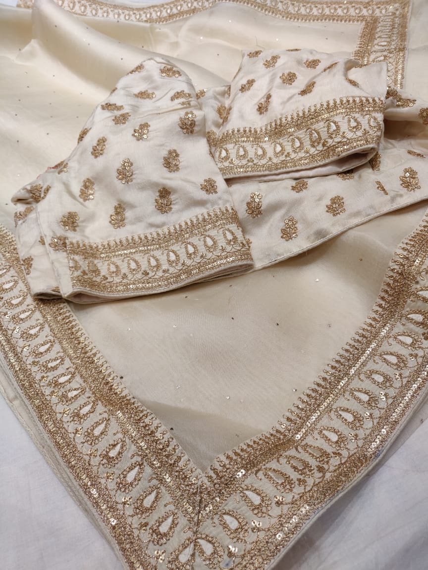 Sabyasachi inspired Mukesh saree - Saffronfashionindia