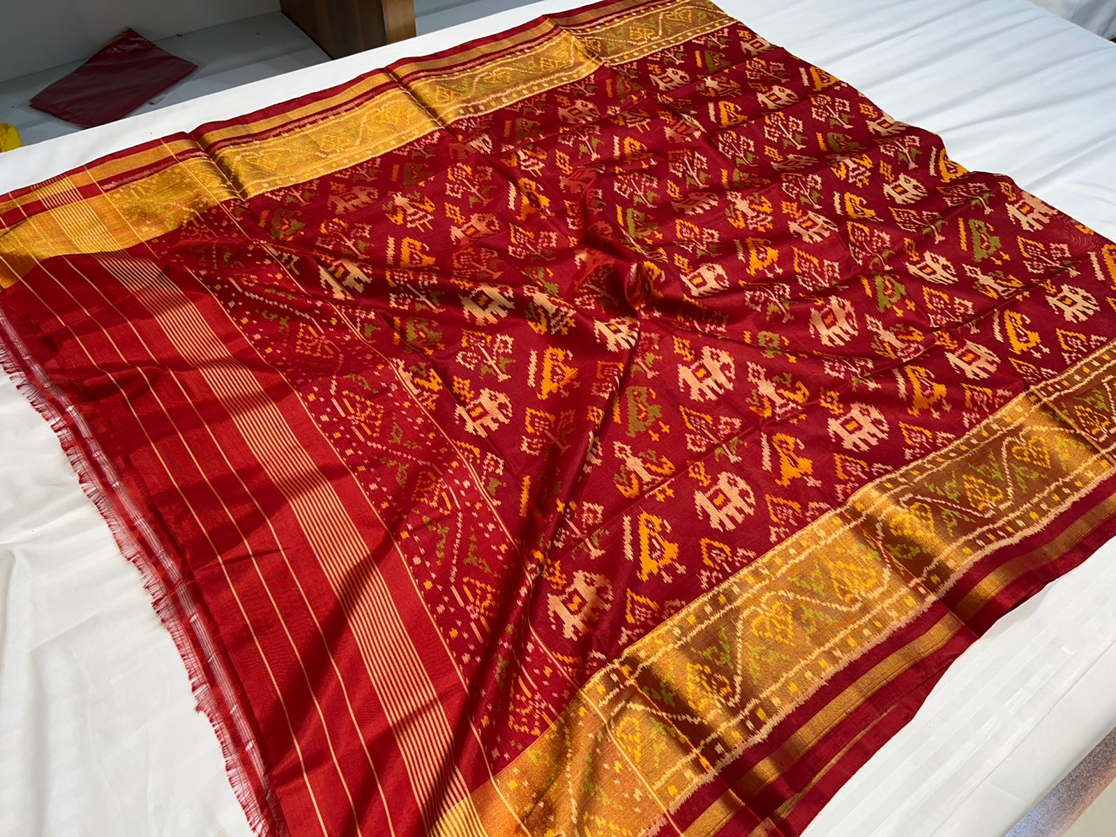 Overa patola dupatta - Saffronfashionindia