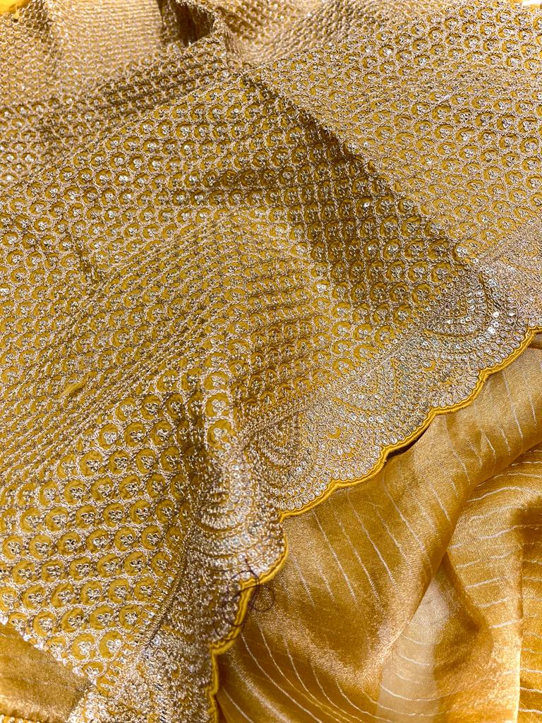 Rangvana tissue kanjeevaram saree - Saffronfashionindia
