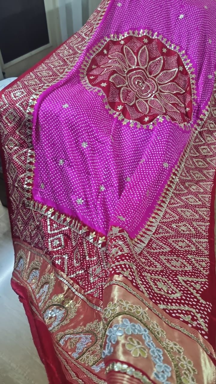 Ruhana gajji silk dupatta - Saffronfashionindia