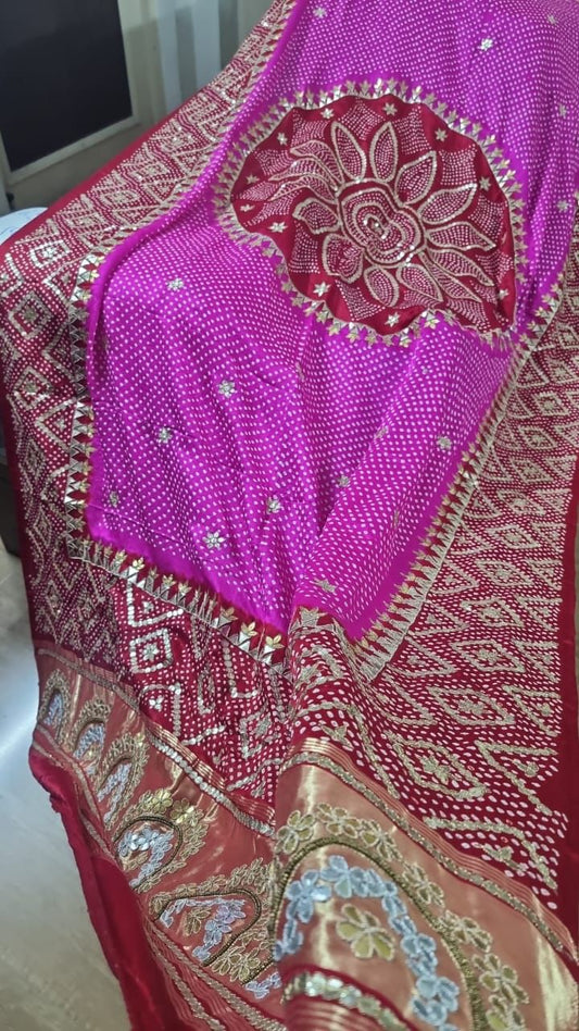 Ruhana gajji silk dupatta - Saffronfashionindia