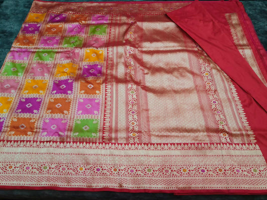 Subedha Banarsi rangkat saree - Saffronfashionindia