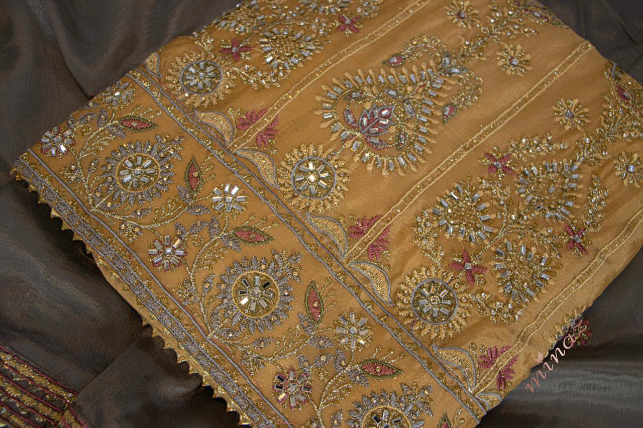Alishan embroidered salwar suit - Saffronfashionindia