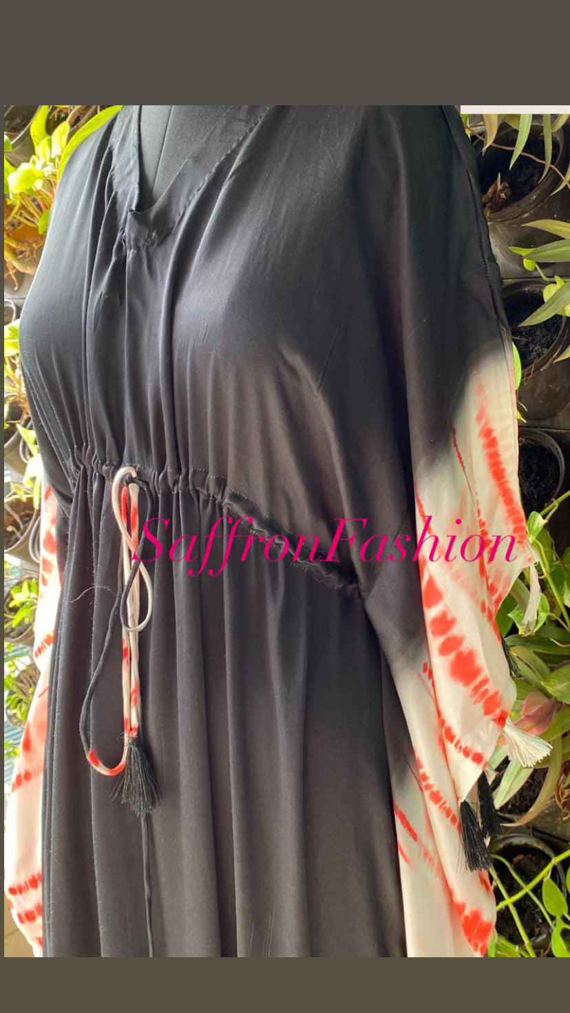 Black beauty kaftan - Saffronfashionindia
