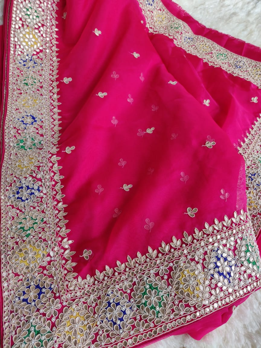 Rani gottapatti saree - Saffronfashionindia