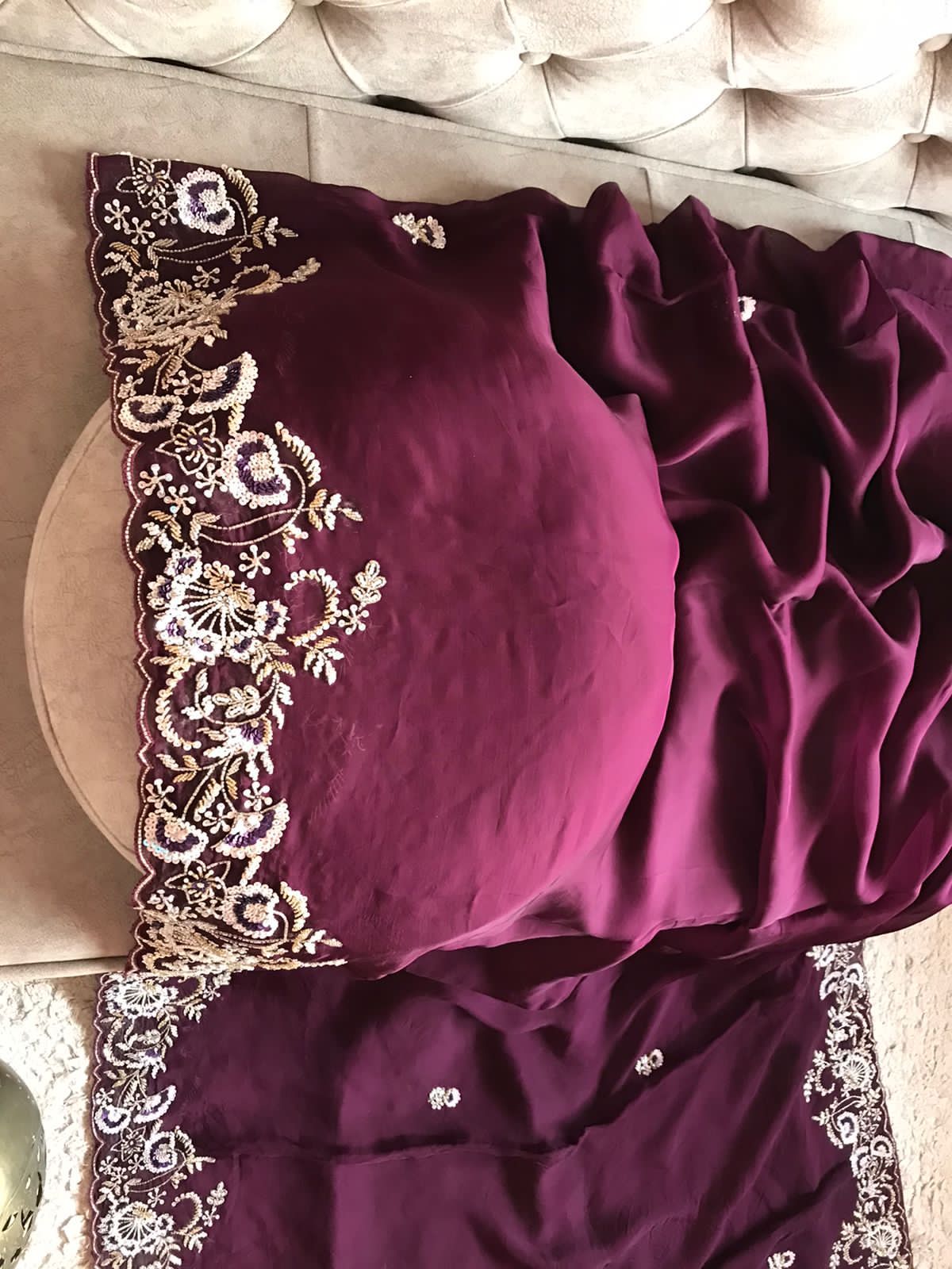 Gujarish  premium posh saree - Saffronfashionindia