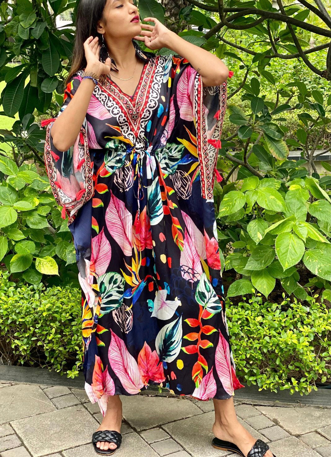 Boehmeian kaftan - Saffronfashionindia