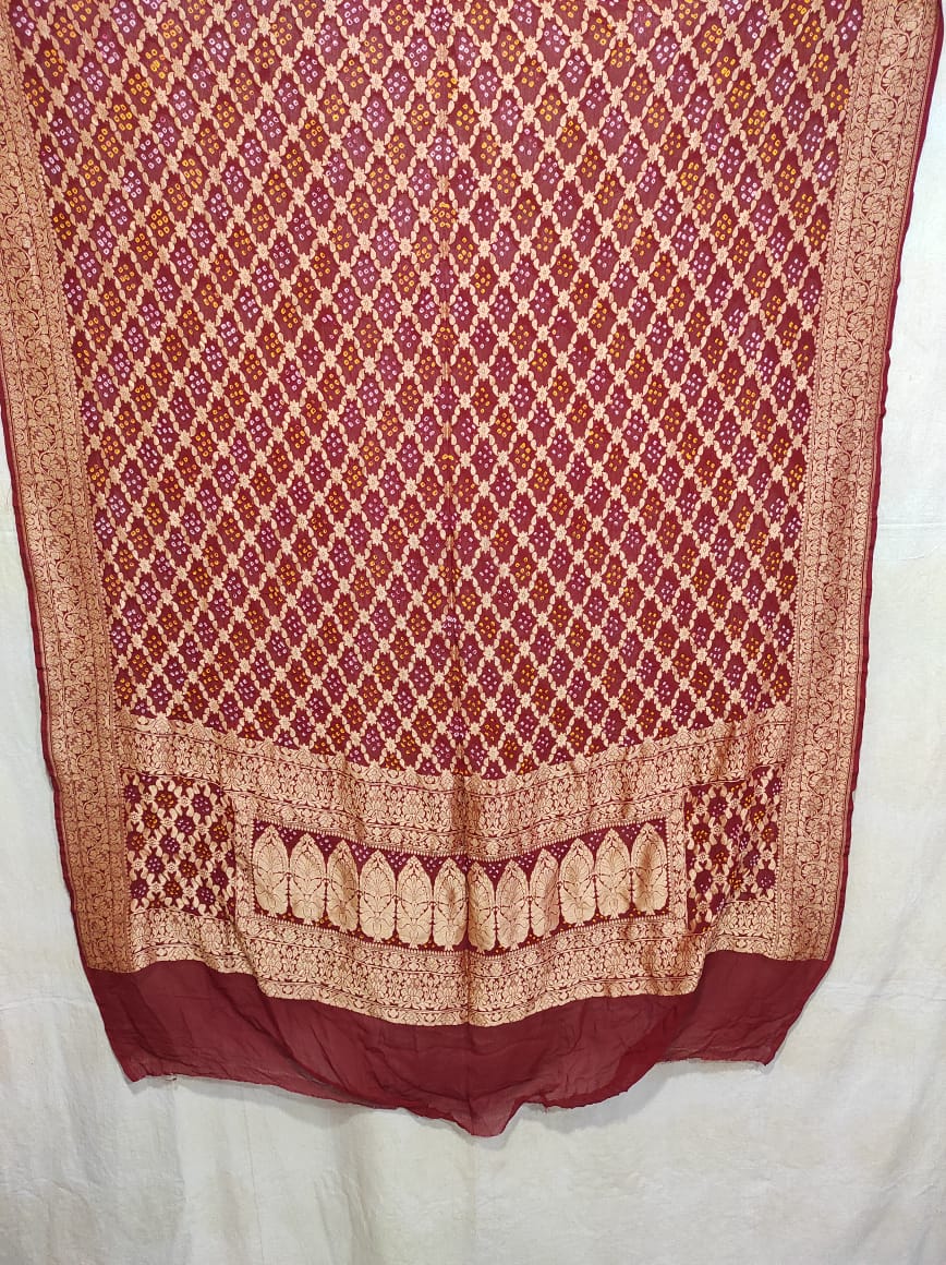 Nazia bandhani dupatta - Saffronfashionindia