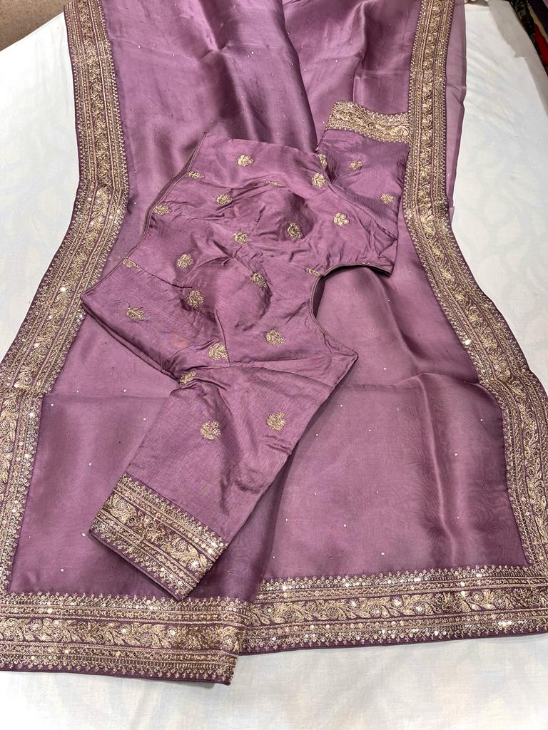 Fenicia saree/organza saree - Saffronfashionindia