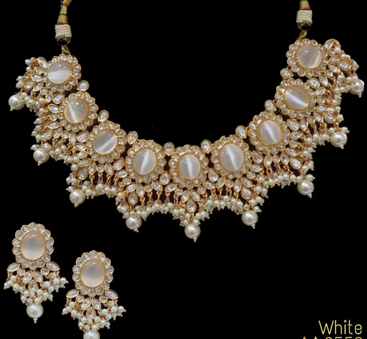 Navsha necklace set - Saffronfashionindia