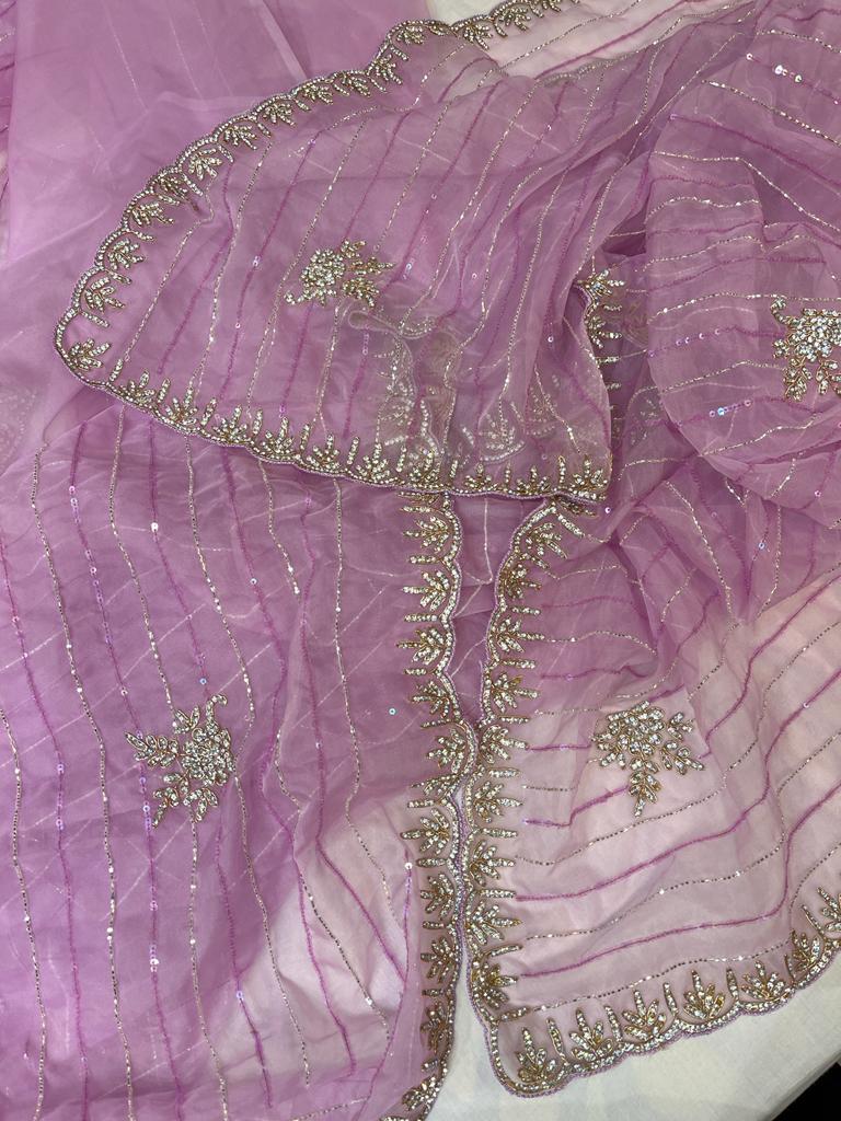 Aisle zarkan saree - Saffronfashionindia