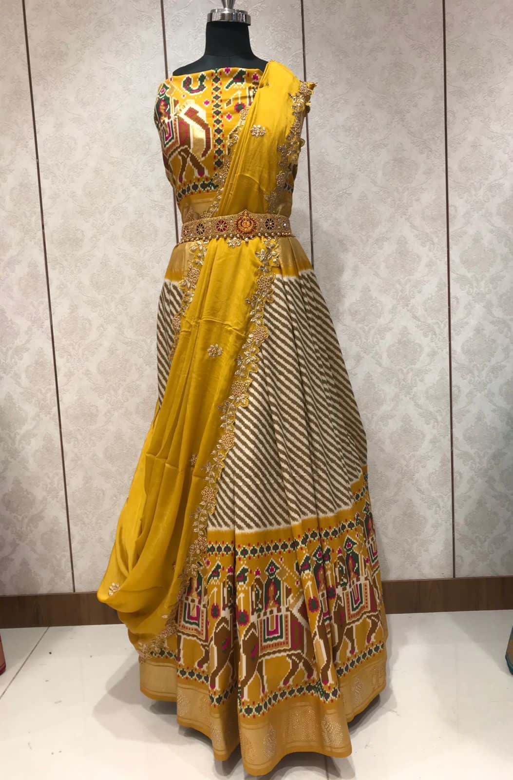 Traditional patola lehanga/silk lehnaga - Saffronfashionindia
