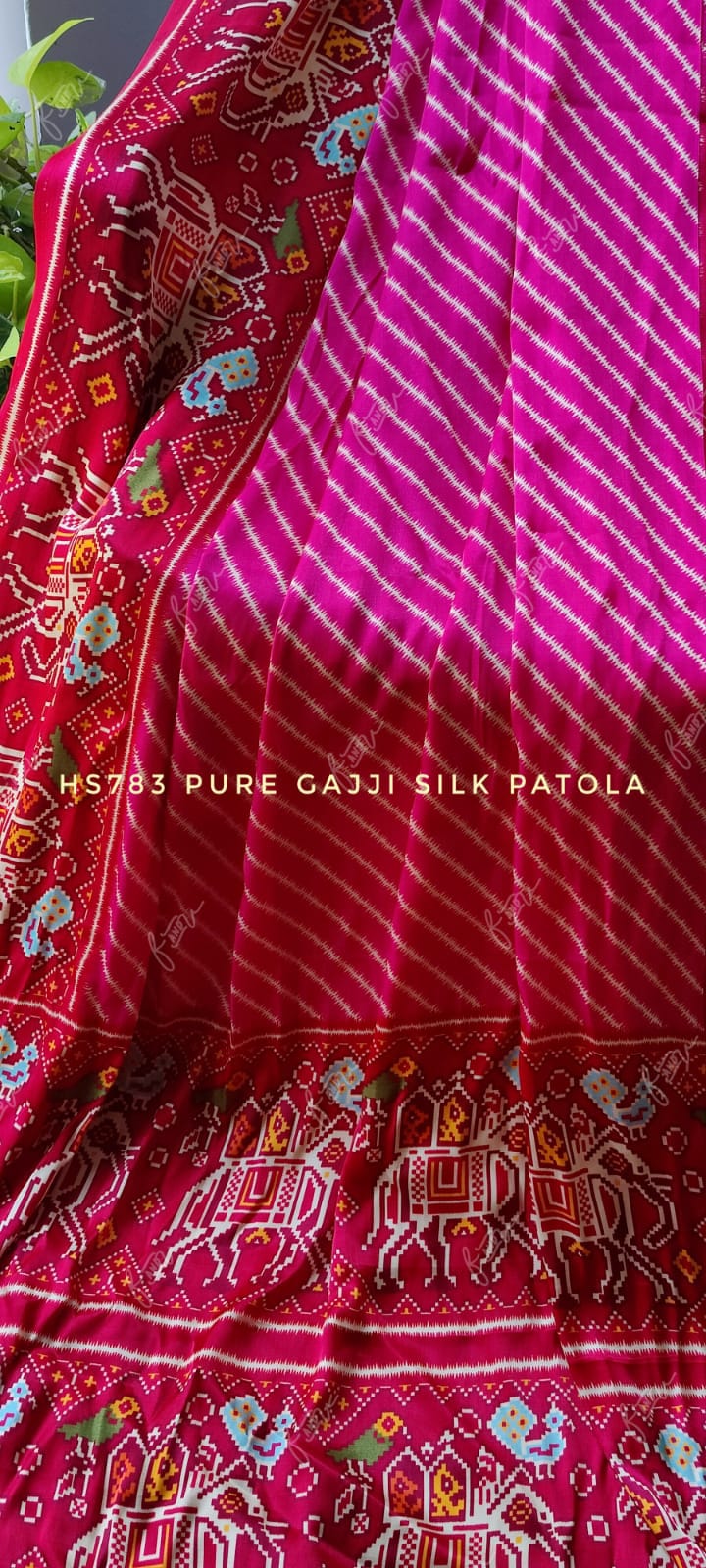 Suhana gajji silk patola saree - Saffronfashionindia