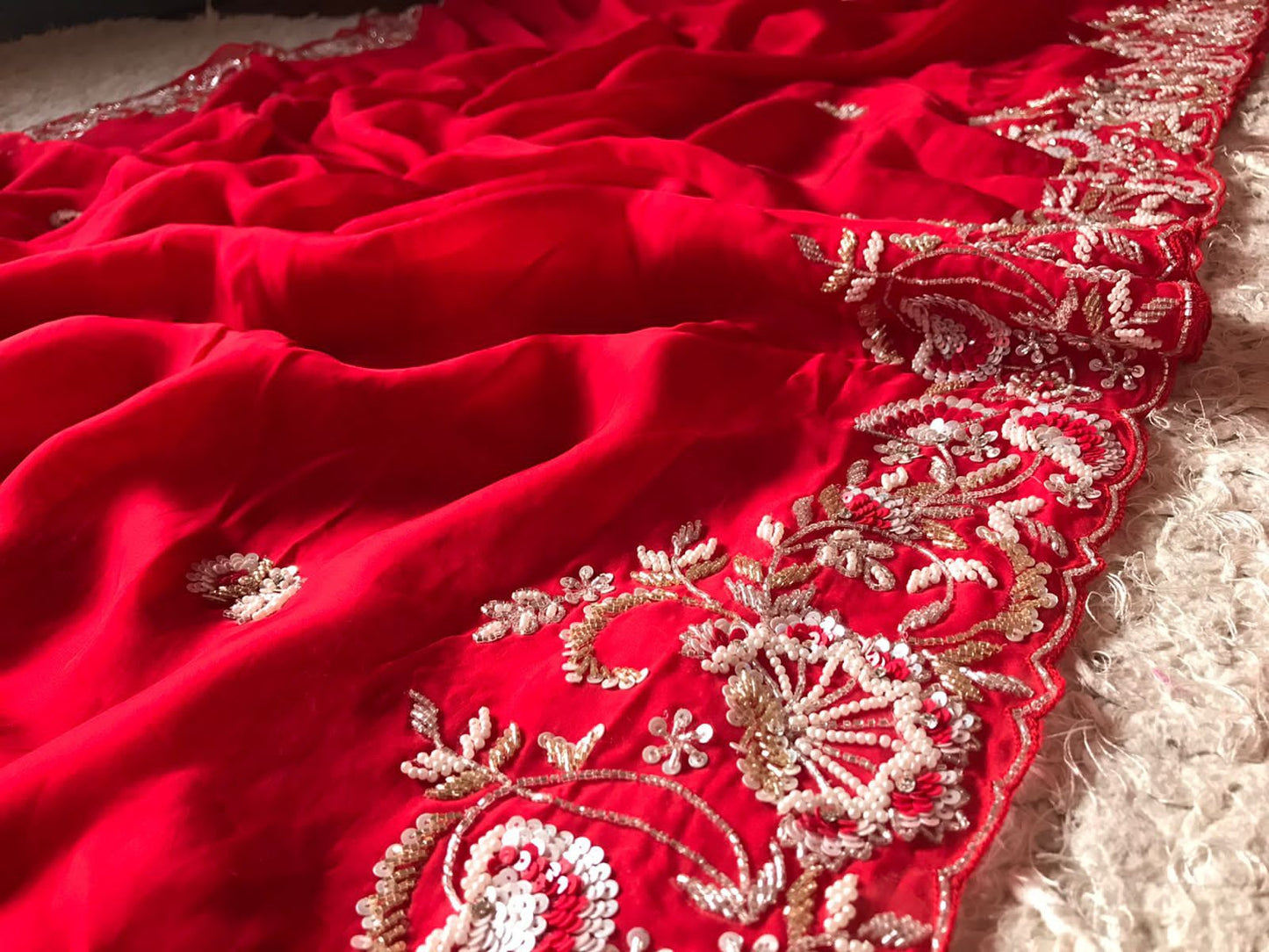 Gujarish  premium posh saree - Saffronfashionindia