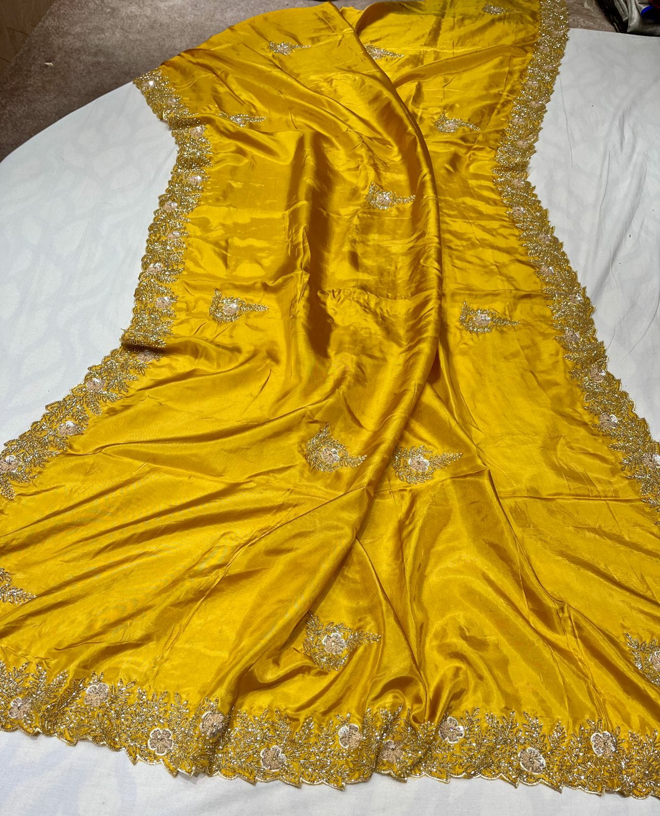 Sanes reception zardosi saree Indian wedding saree women sari blouse SaffronFashion, SaffronFashionindia