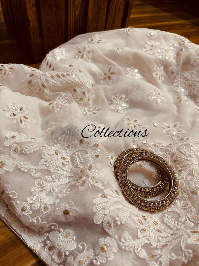 Afreen Chikankari saree - Saffronfashionindia