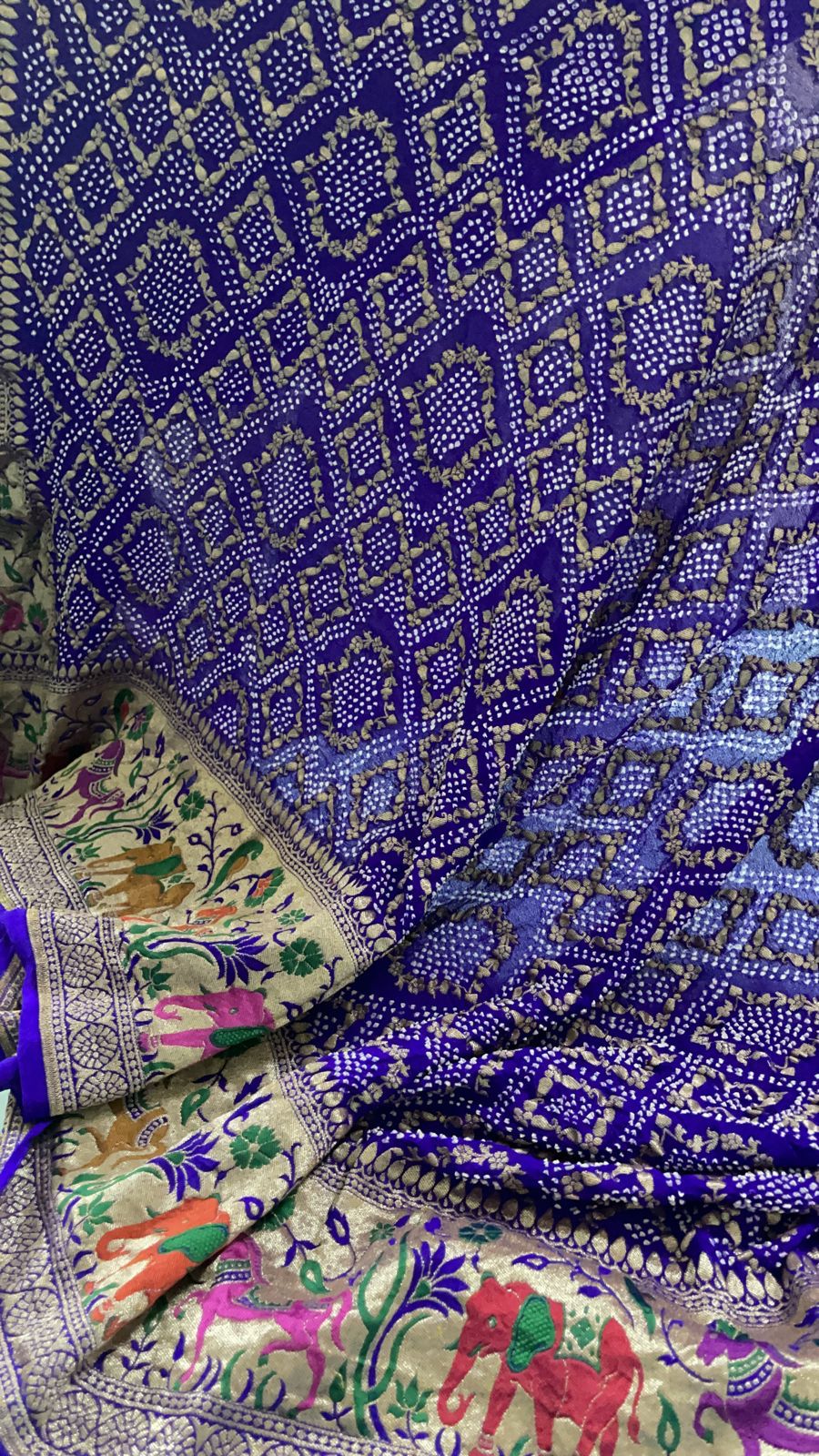 Manike gorgette dupatta - Saffronfashionindia