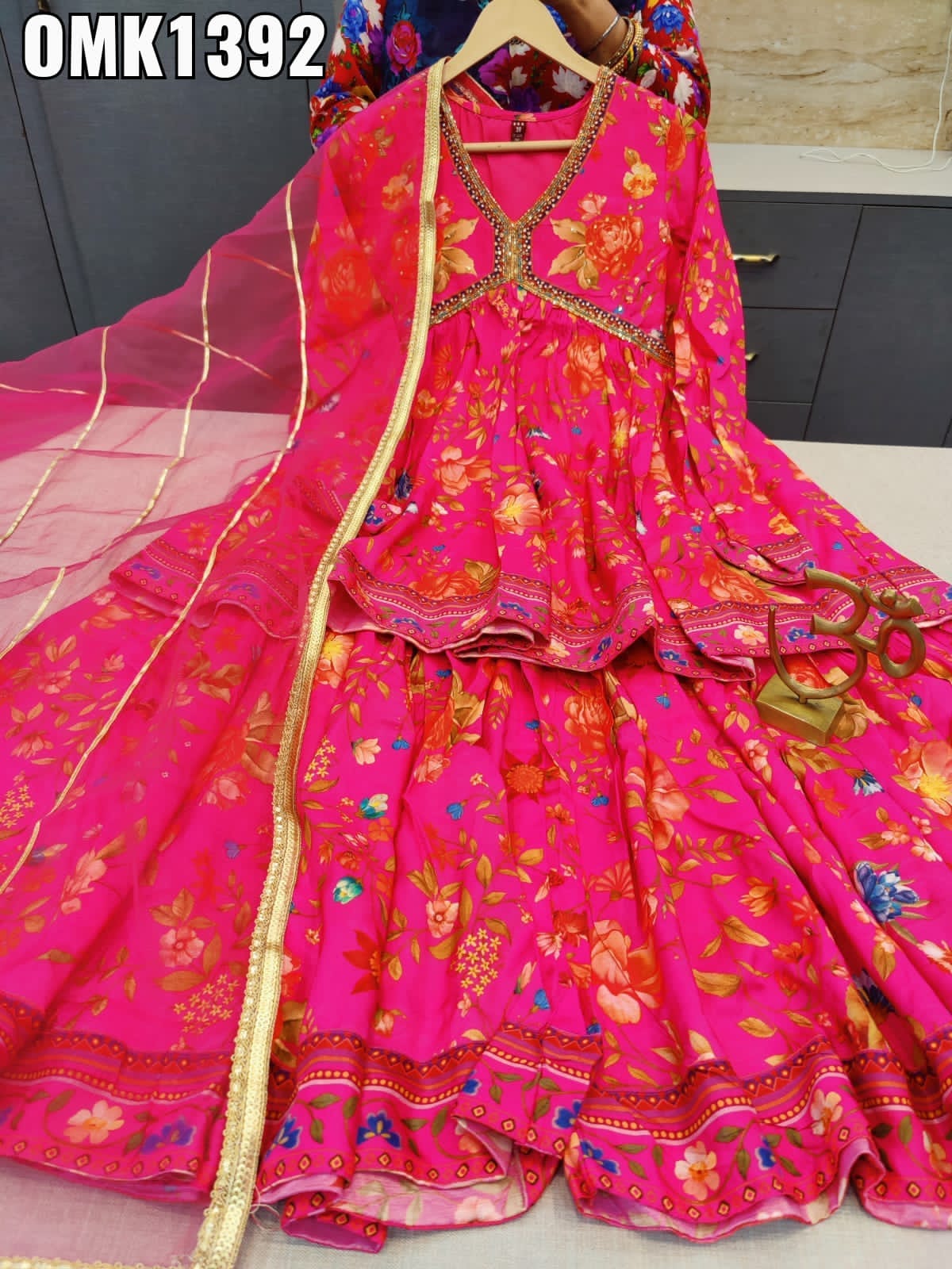 Rajrani peplum sharara dress - Saffronfashionindia