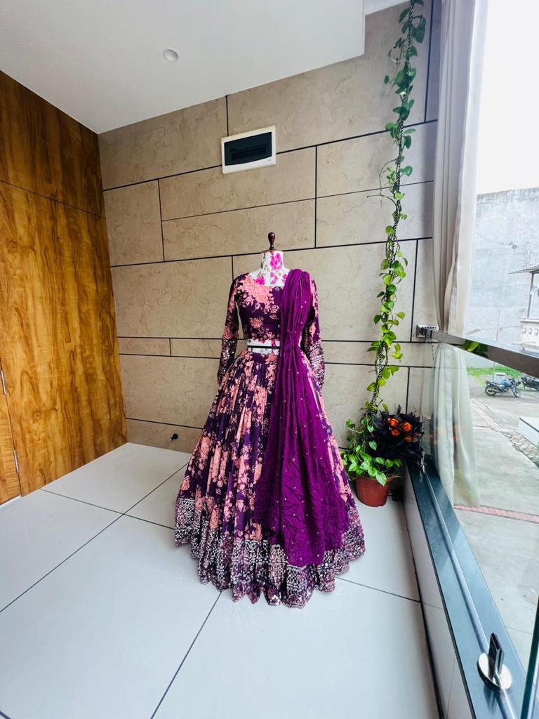 Binita lehangas ,,,partywear lehangas - Saffronfashionindia