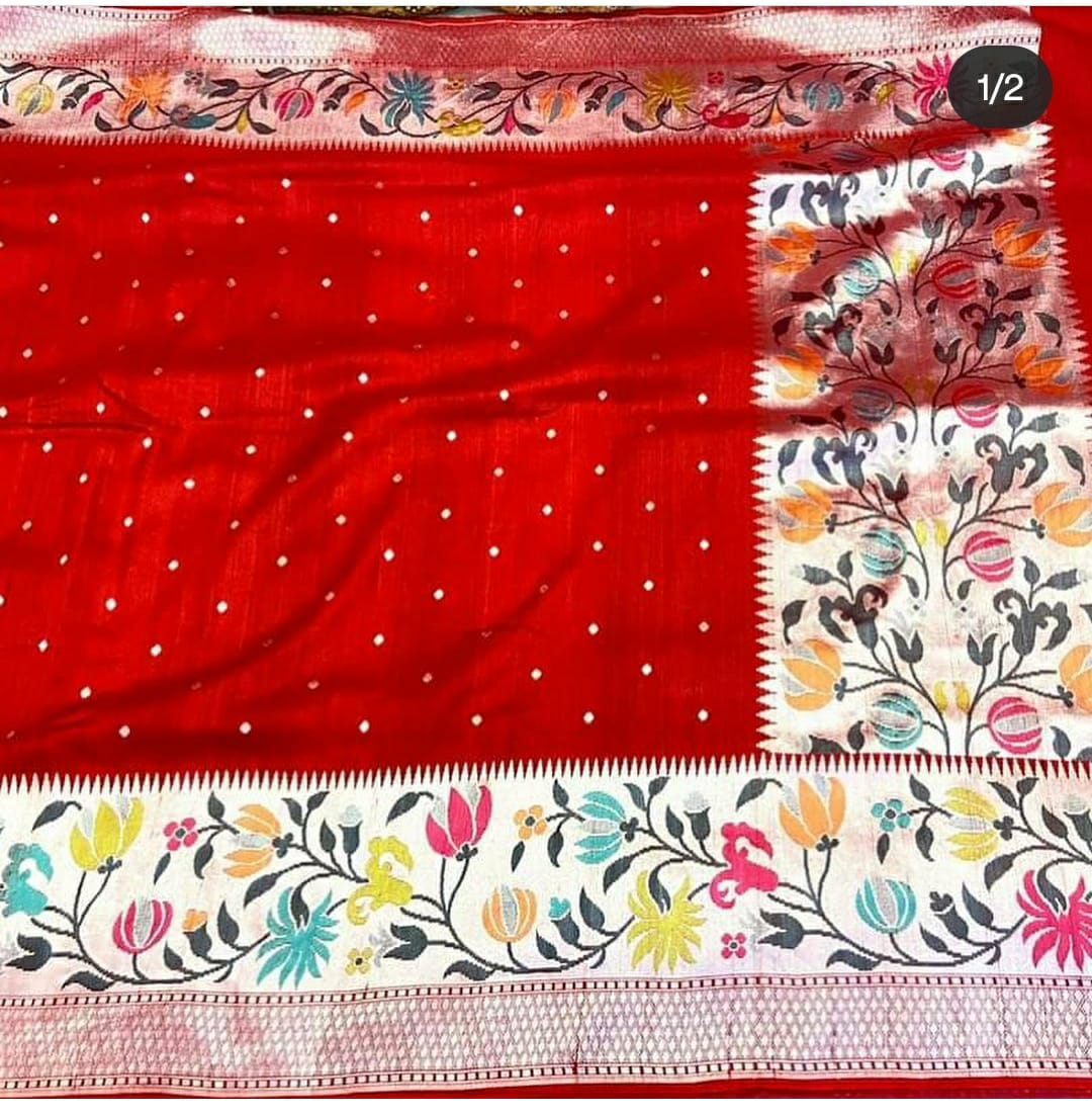 Tussar handloom saree - Saffronfashionindia