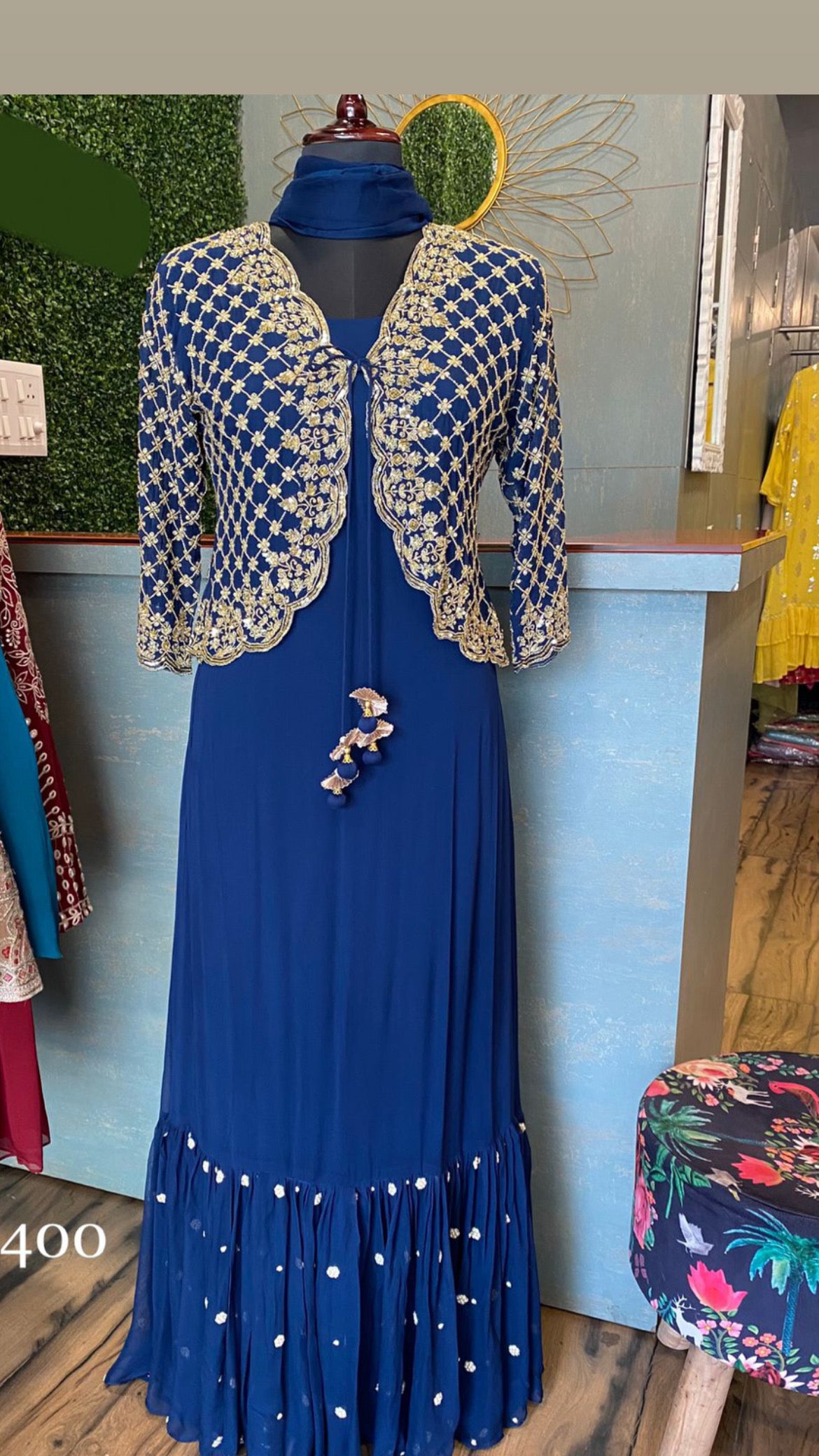 Kiwik gorgette dress - Saffronfashionindia