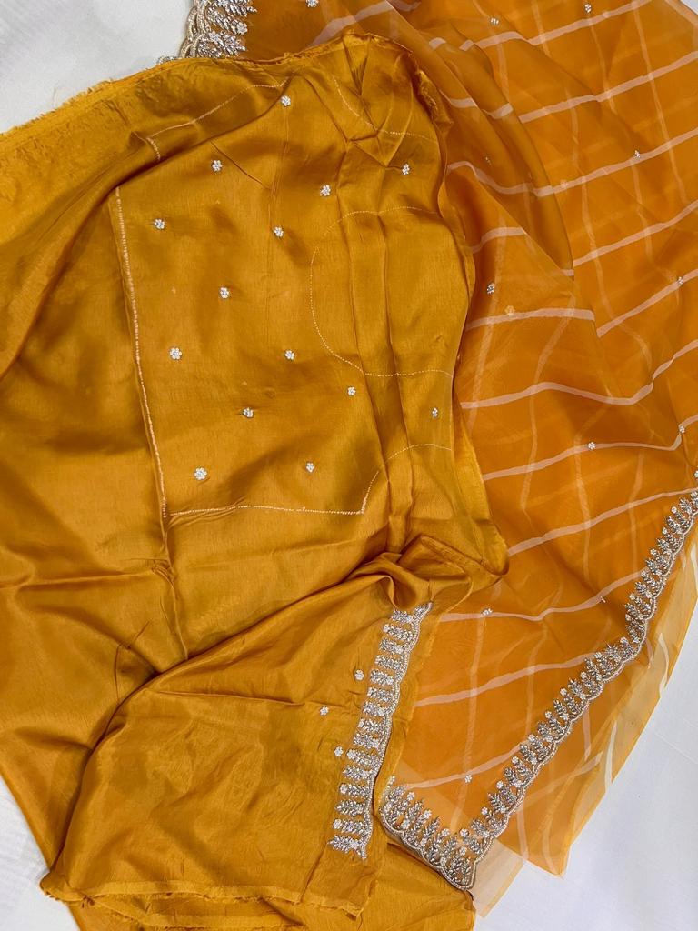Falecia moti jarkan saree - Saffronfashionindia