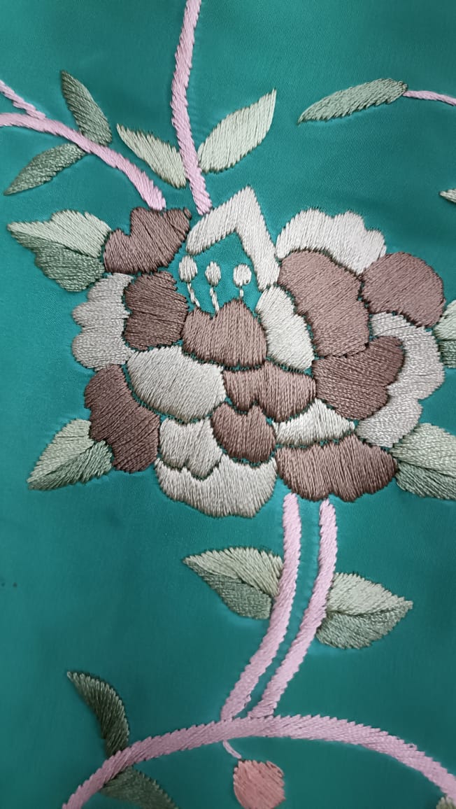 Arvika Parsi gara saree - Saffronfashionindia