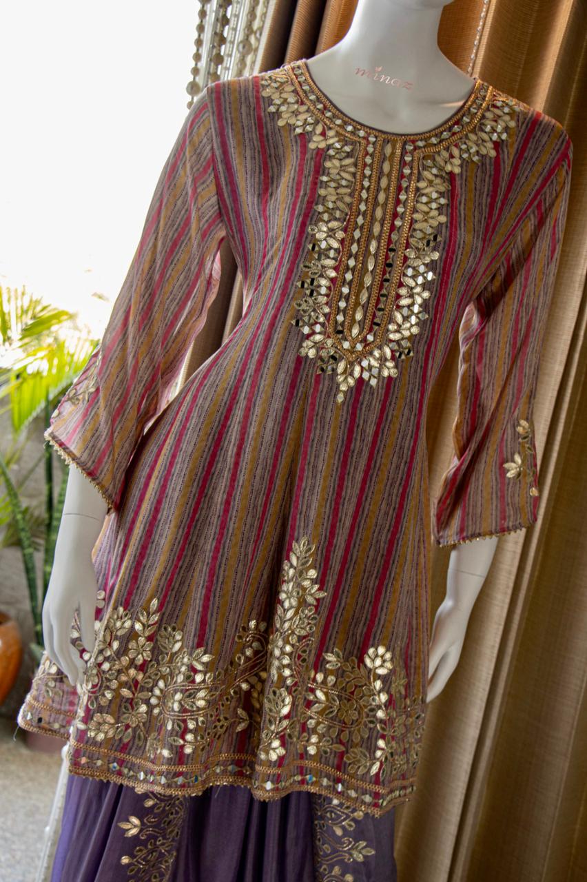 Lisa Anarkali dhoti dress - Saffronfashionindia