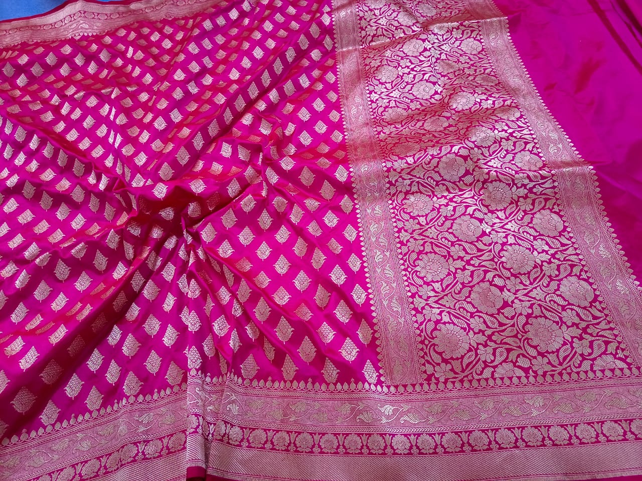 Katan Banarsi dupatta - Saffronfashionindia