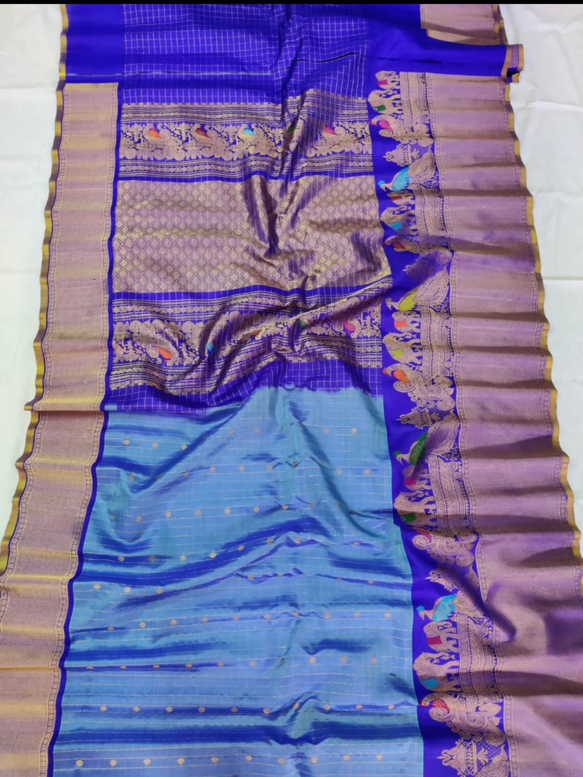 Keisha Gadwal saree/silk saree - Saffronfashionindia