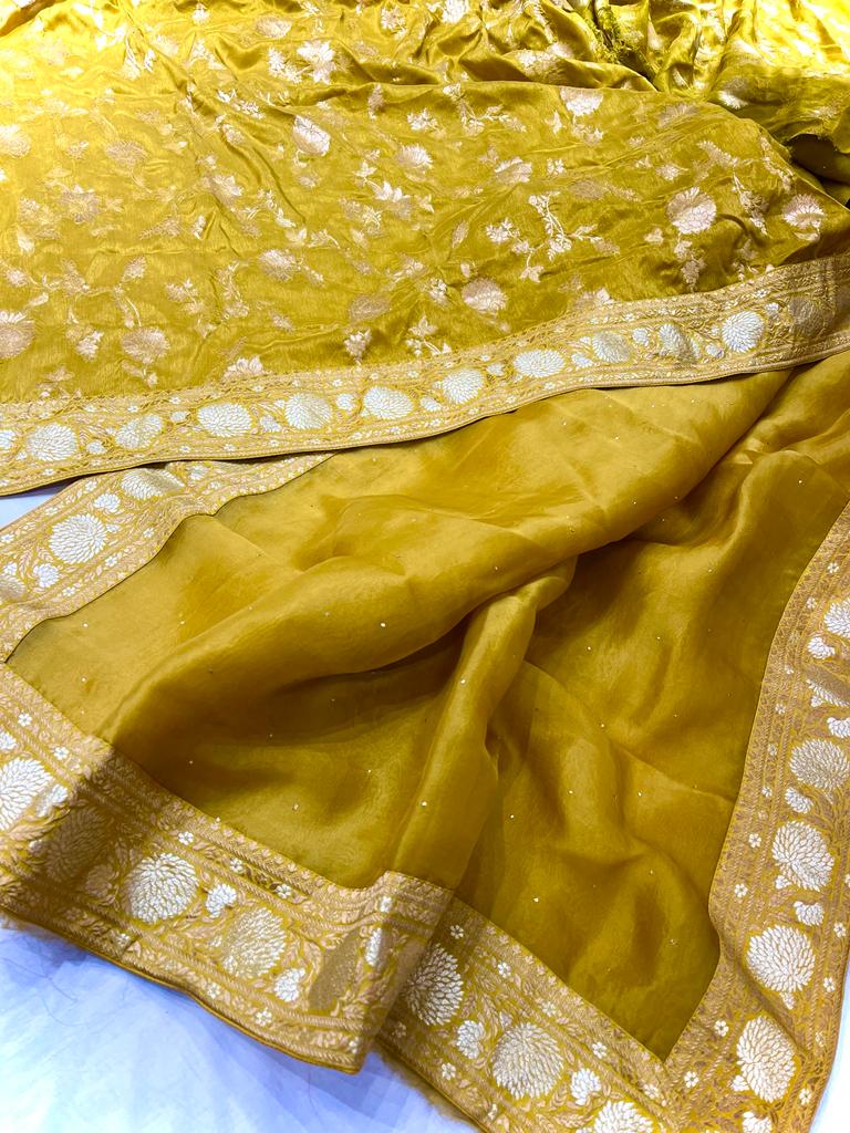 Lipika organza saree/lovely sari - Saffronfashionindia