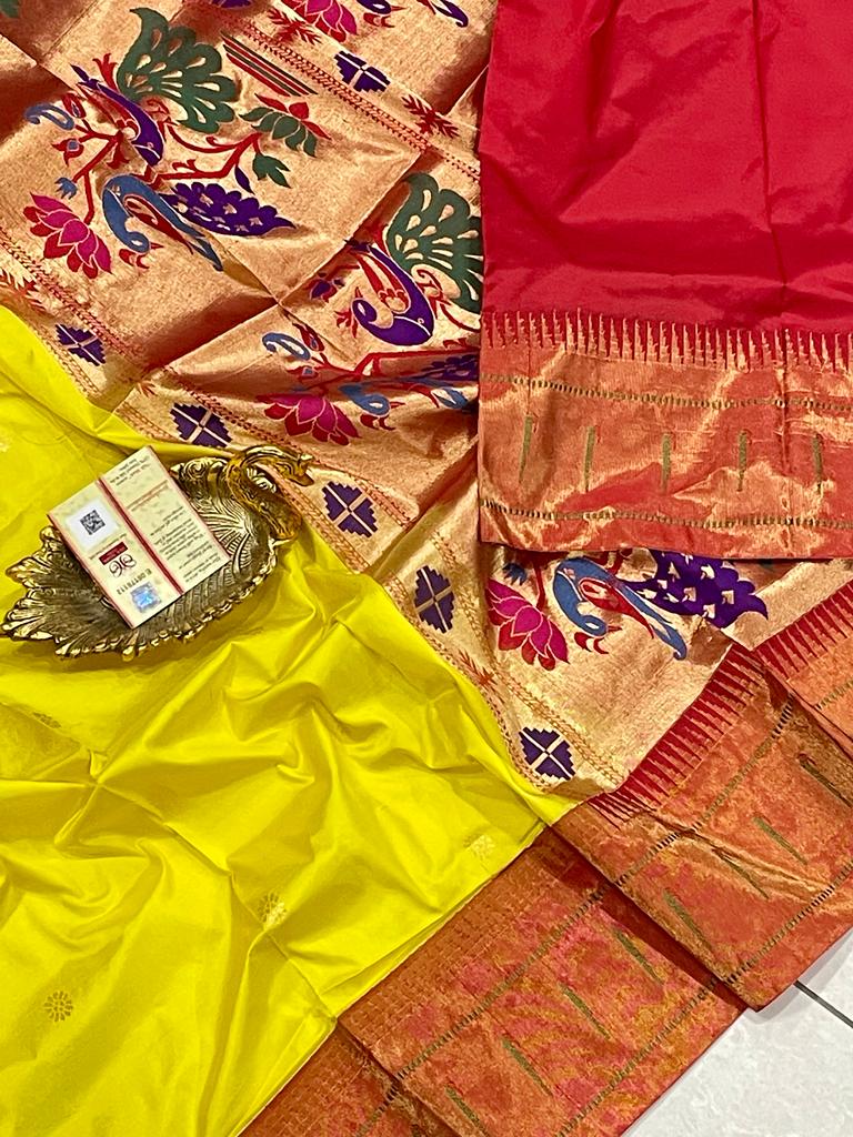 Danish Paithani inspired saree - Saffronfashionindia