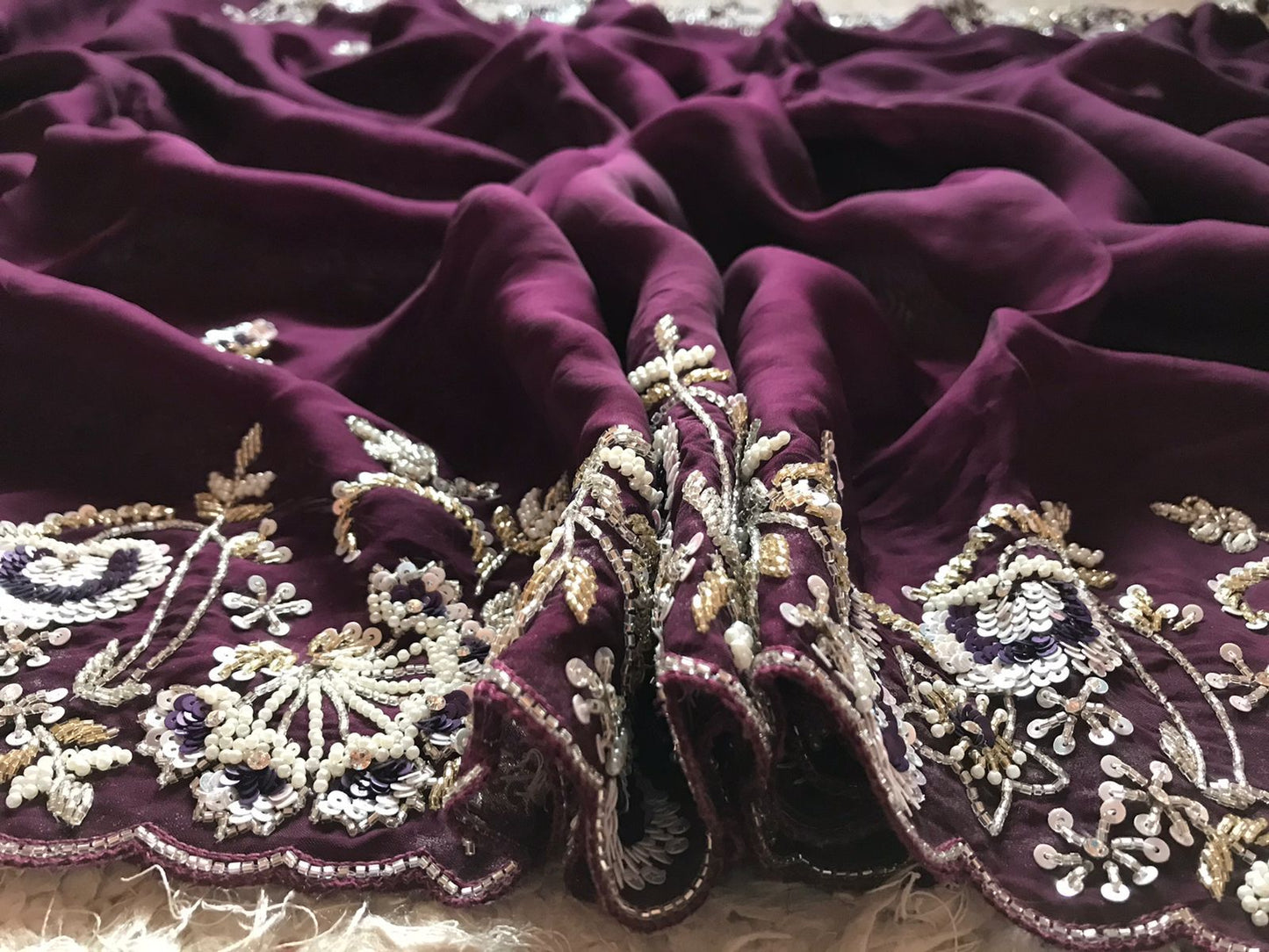 Gujarish  premium posh saree - Saffronfashionindia