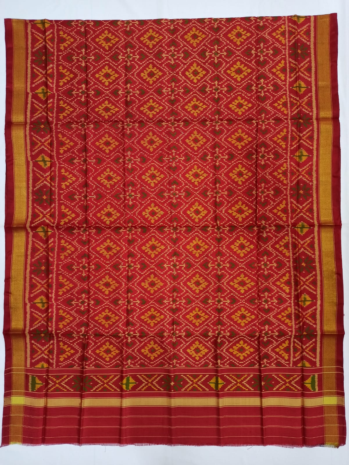 Rajkot ikkat Patola dupatta - Saffronfashionindia