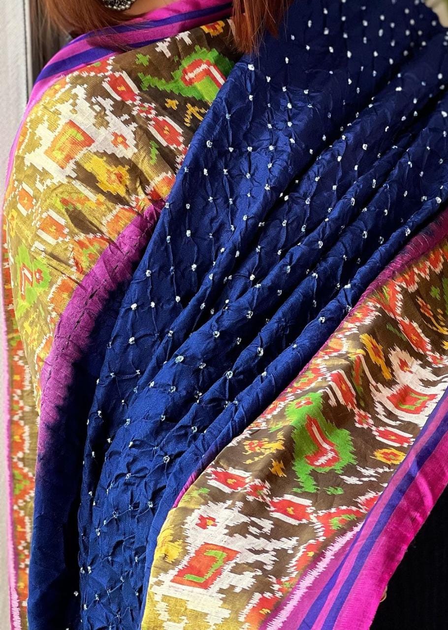 Singuri bandhani dupatta - Saffronfashionindia