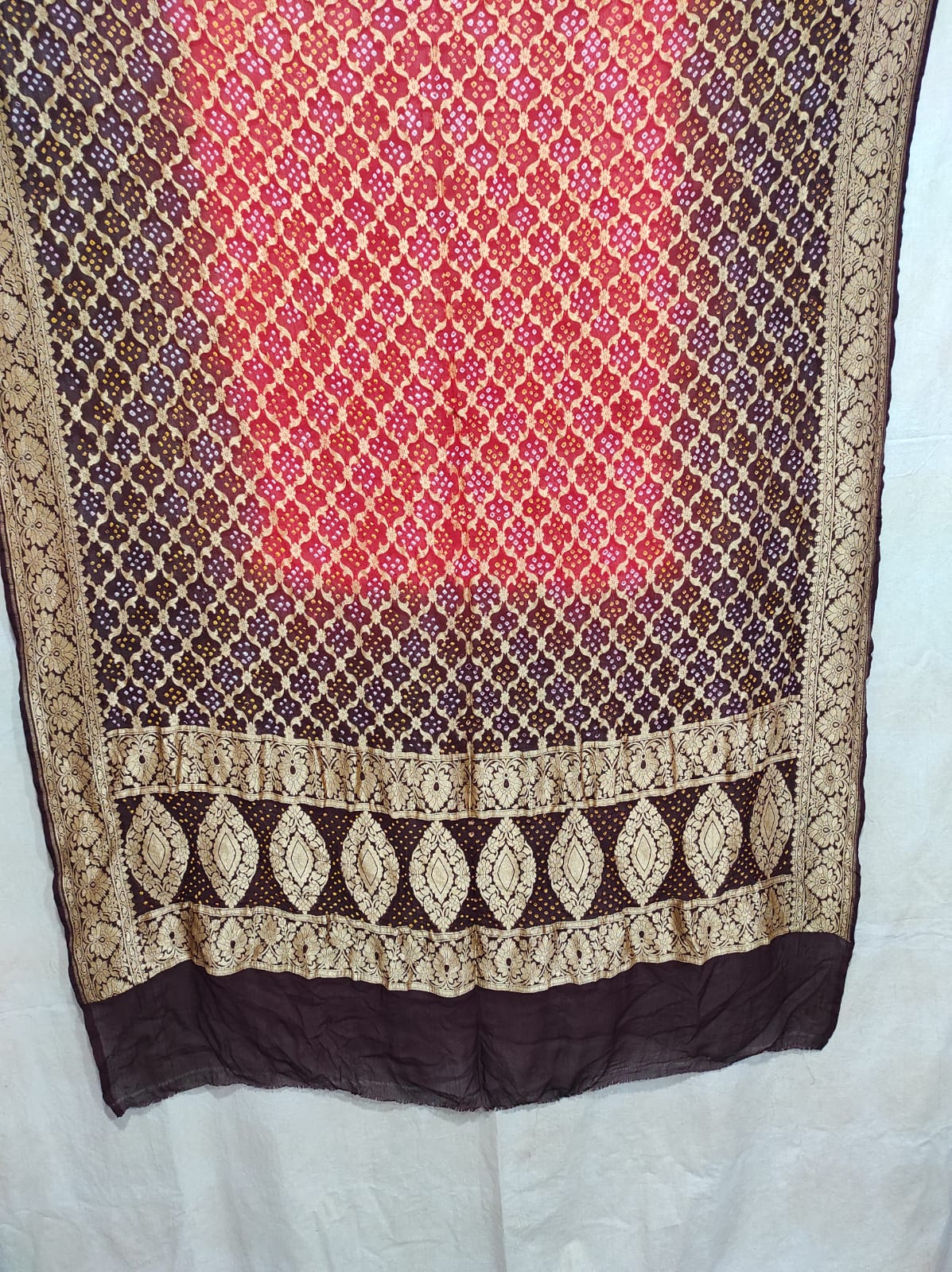 Kaniksha bandhani dupatta - Saffronfashionindia