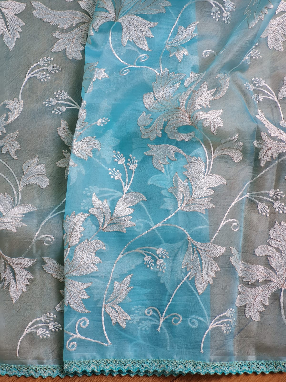 Ravines organza saree - Saffronfashionindia
