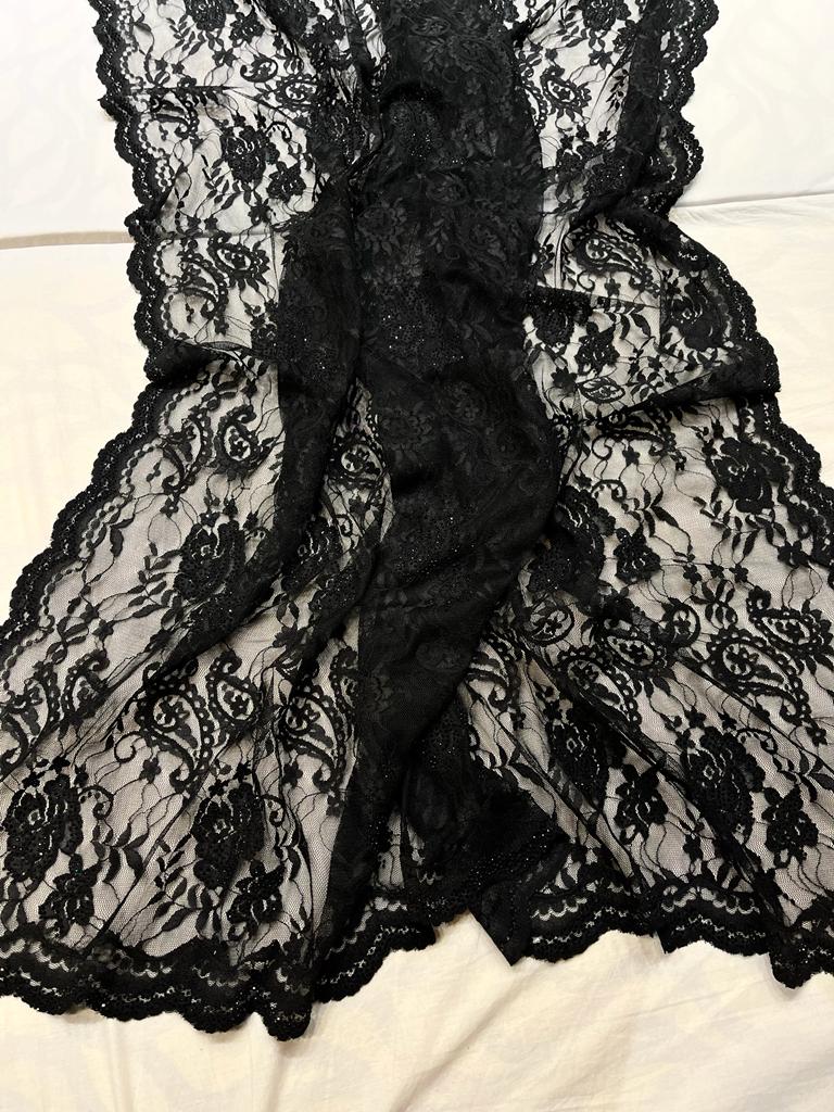 Lacy Swarovski saree - Saffronfashionindia
