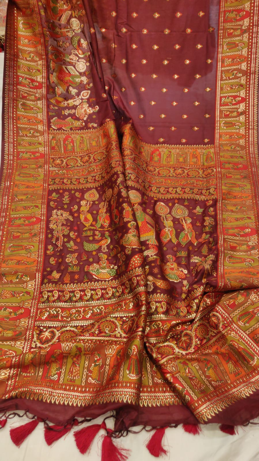Beautiful Kani silk saree - Saffronfashionindia