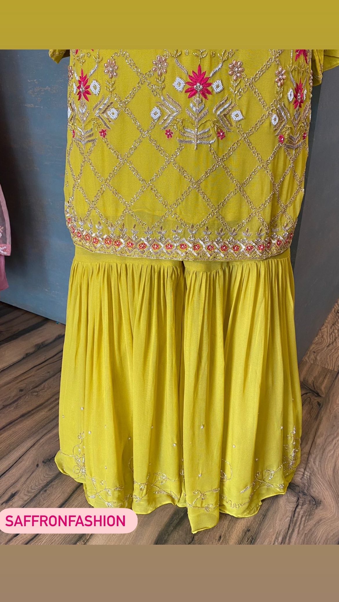 Yani gharara dress - Saffronfashionindia