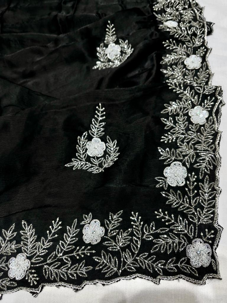 Avisha katdana sequence saree - Saffronfashionindia