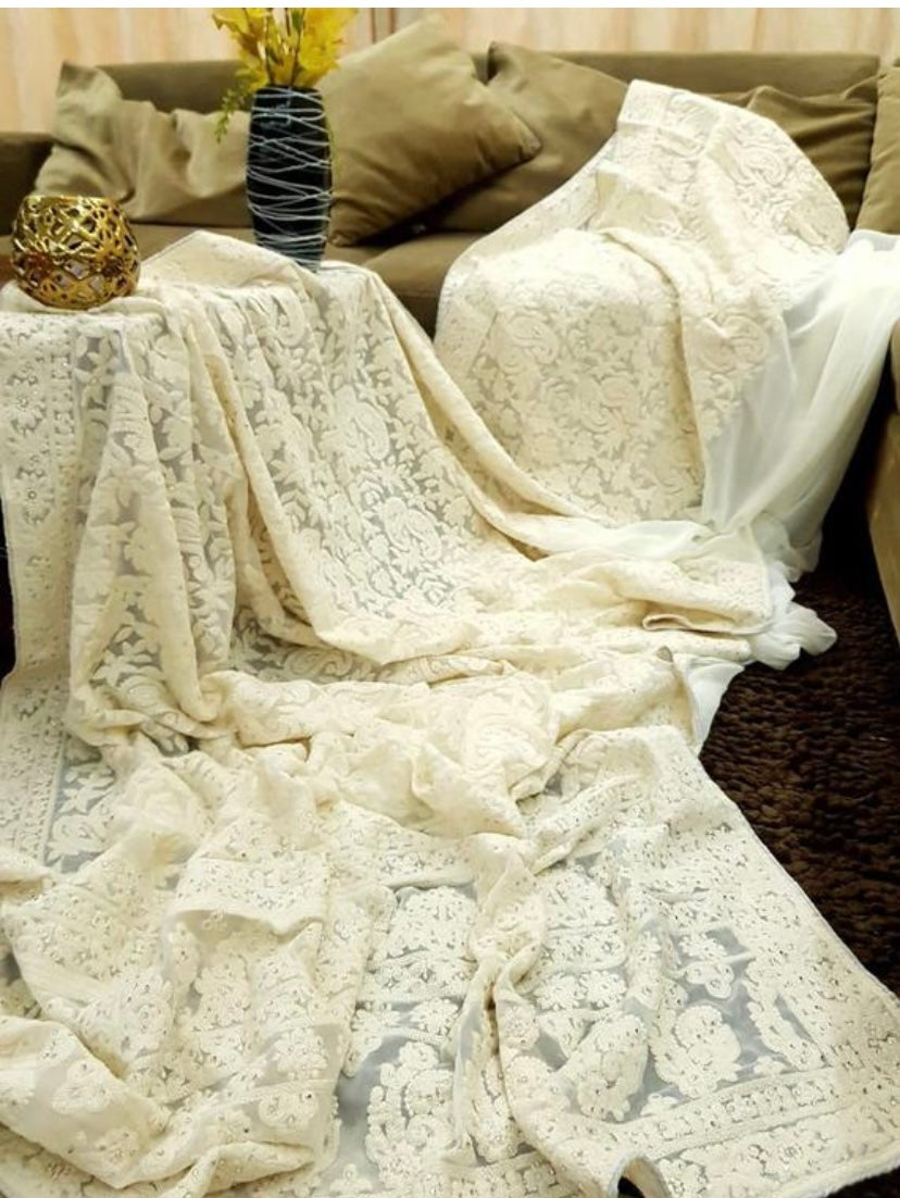 Chickankari saree - Saffronfashionindia