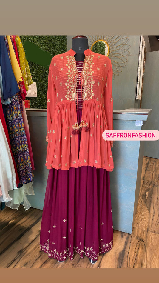 Reiki long dress - Saffronfashionindia