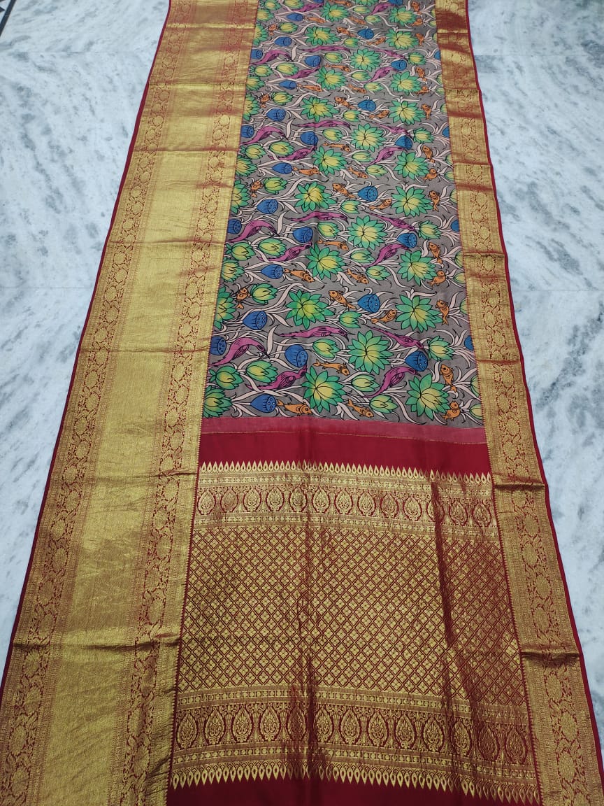 Avijha Kalamkari saree - Saffronfashionindia