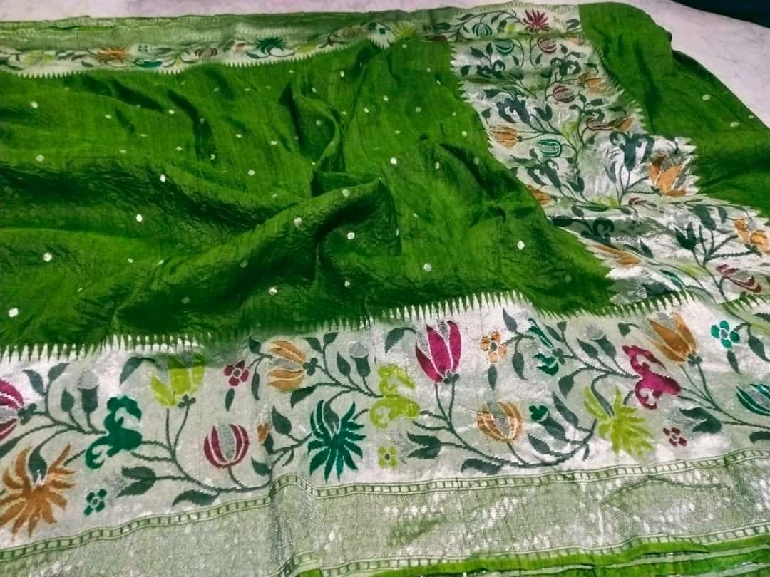Tussar handloom saree - Saffronfashionindia