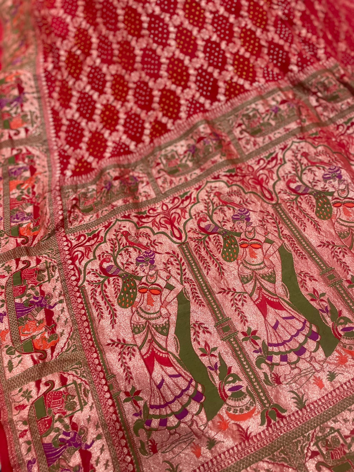Ramila handloom zari dupatta - Saffronfashionindia