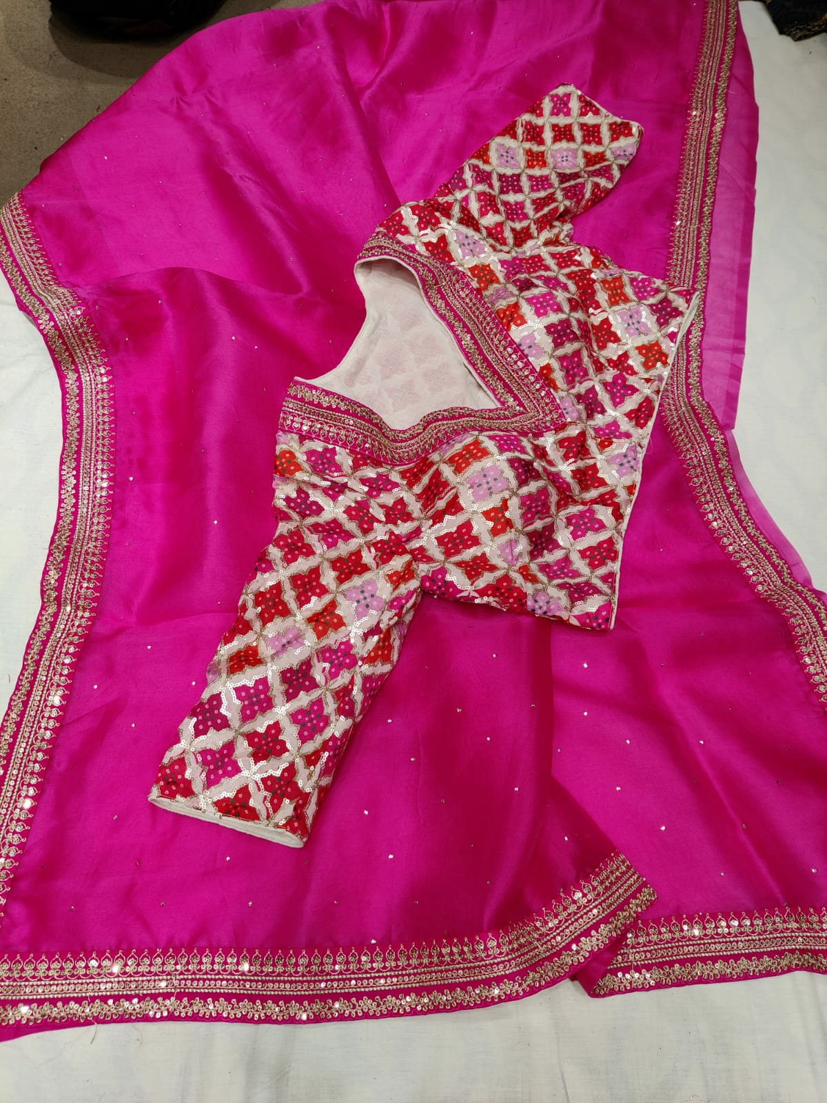 Susane organza saree - Saffronfashionindia