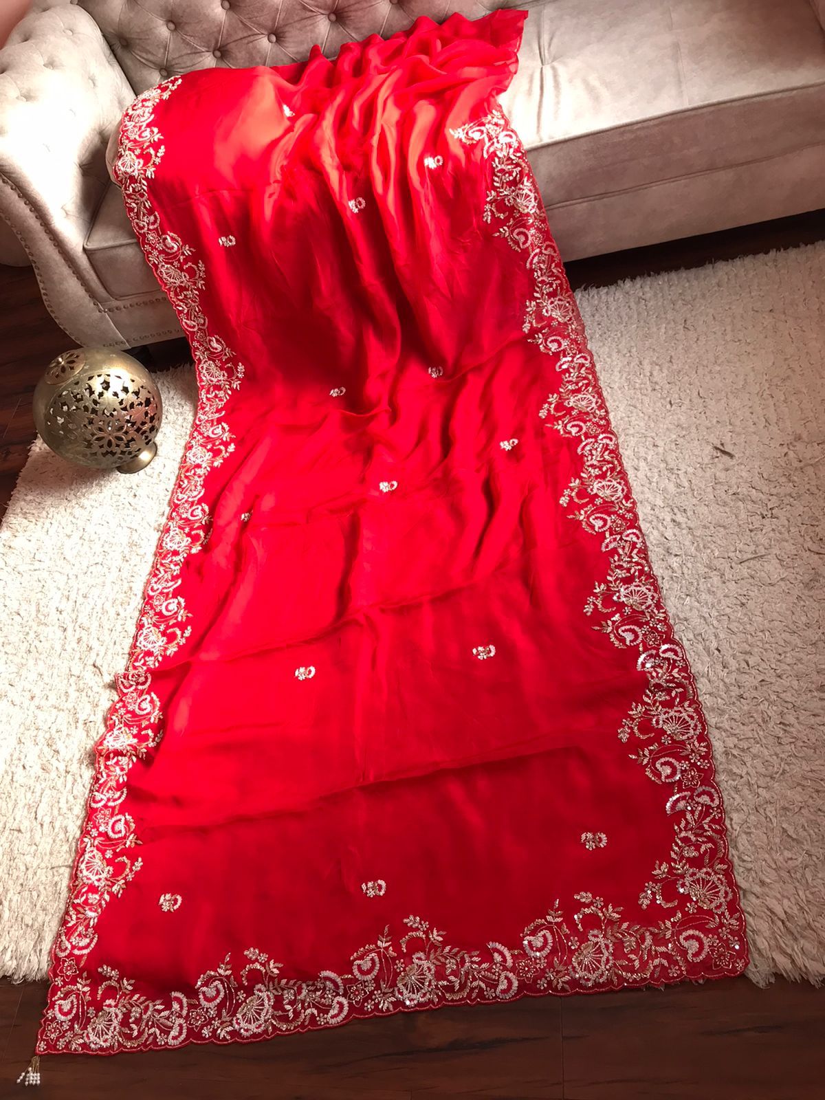 Gujarish  premium posh saree - Saffronfashionindia